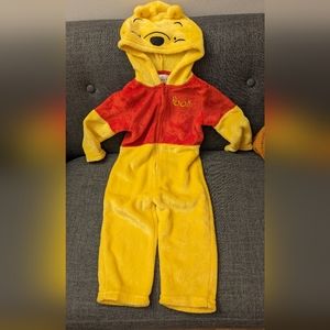 Disney Winnie the Pooh Fleece Zip Up Coverall Halloween Costume (NEW)